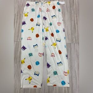 Pokemon Colorful Character Print Pajama Pants